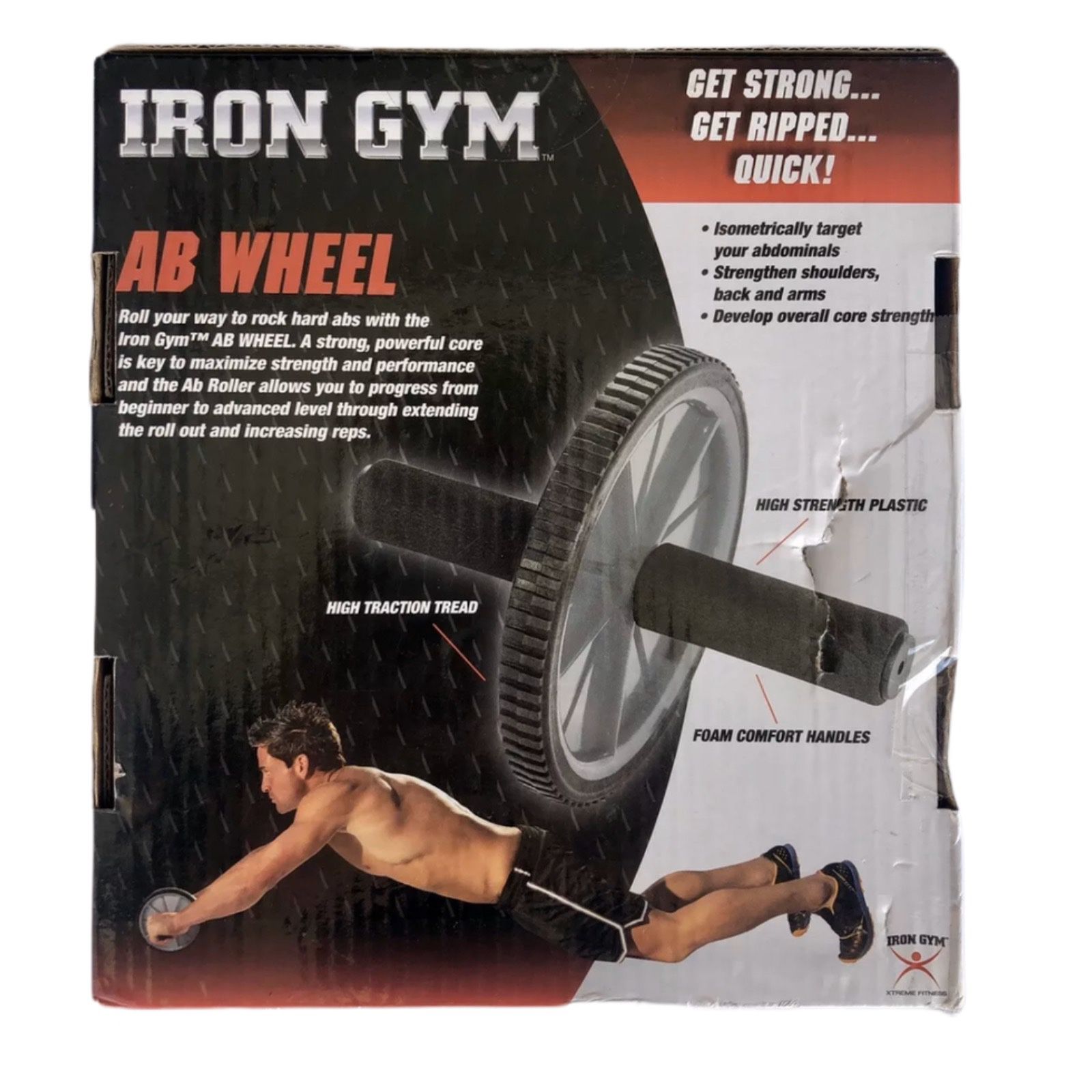 Iron Gym Ab Wheel - Abdominal Fitness Equipment