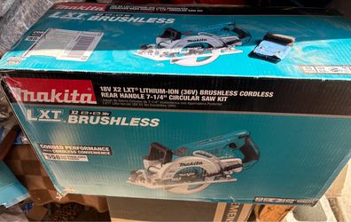 Makita 18V times 2 LXT Brushless Rear Handle 7-1/4 Circular Saw
