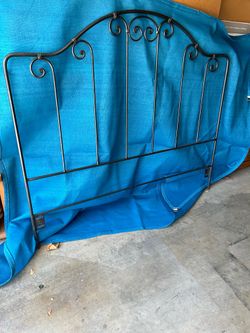 Charles Rogers Iron Queen Headboard