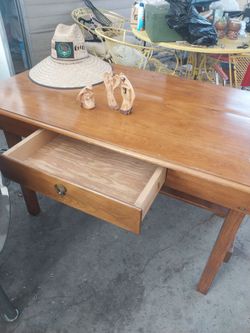 Solid oak table