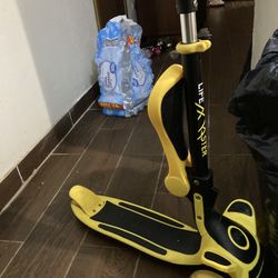 Yellow Light Up Scooter