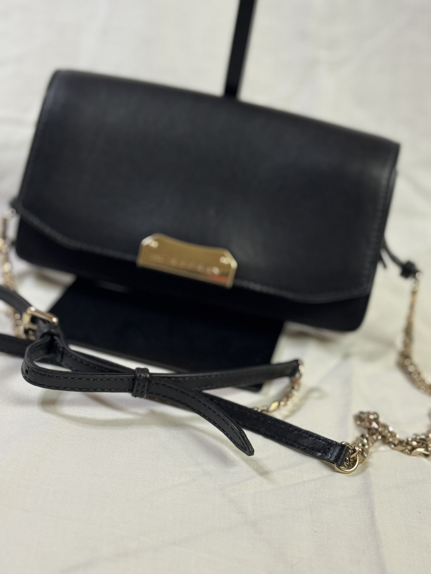 Burberry Black Leather Madison Crossbody Bag