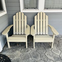The Company Store Adirondack Chairs - Cream, Set Of 2
