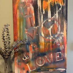 Canvas Peace Painting