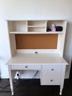 Pottery barn desk and hutch