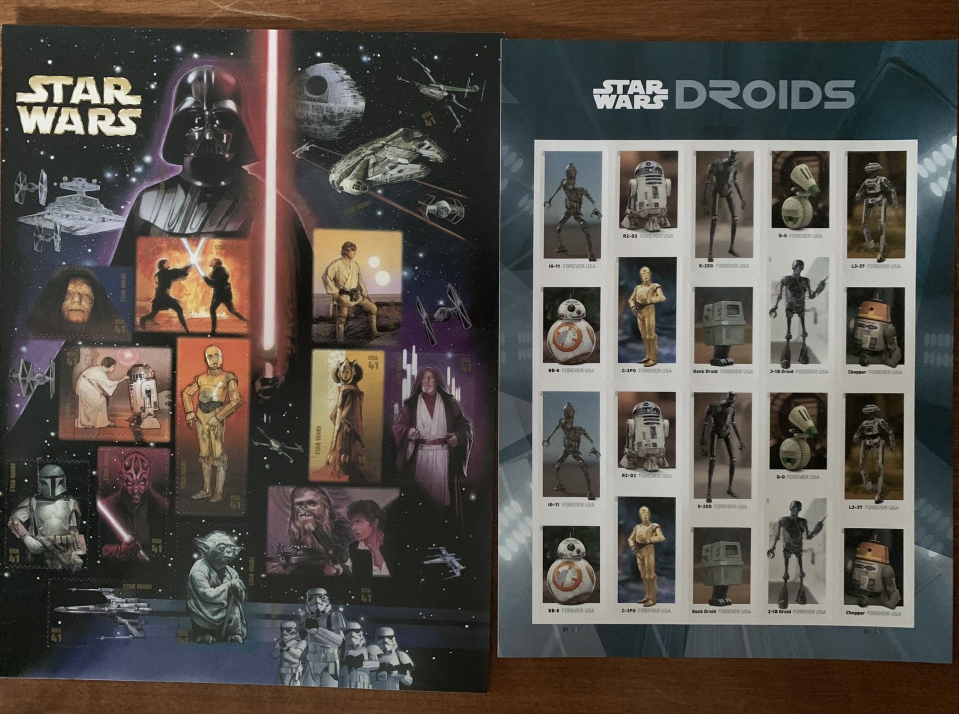 Star Wars collectible, stamps
