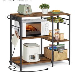 Coffee Bar/Bakers rack (with Power)