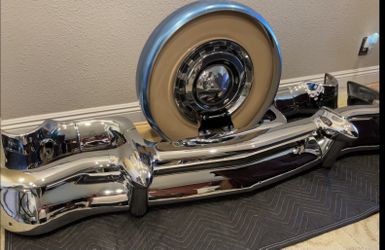 1956 Chevrolet /chevy/Bel Air / Continental Kit And Front Guards Triple Plated And Bumpers