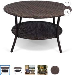 Outdoor Wicker  Coffee Table