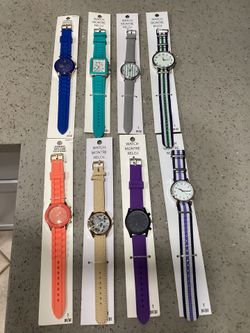 8 New Ladies Wristwatches Watch (NO BATTERIES) (VALENCIA) $40