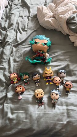 Lot of MHA and Rick and Morty Funko Pops!