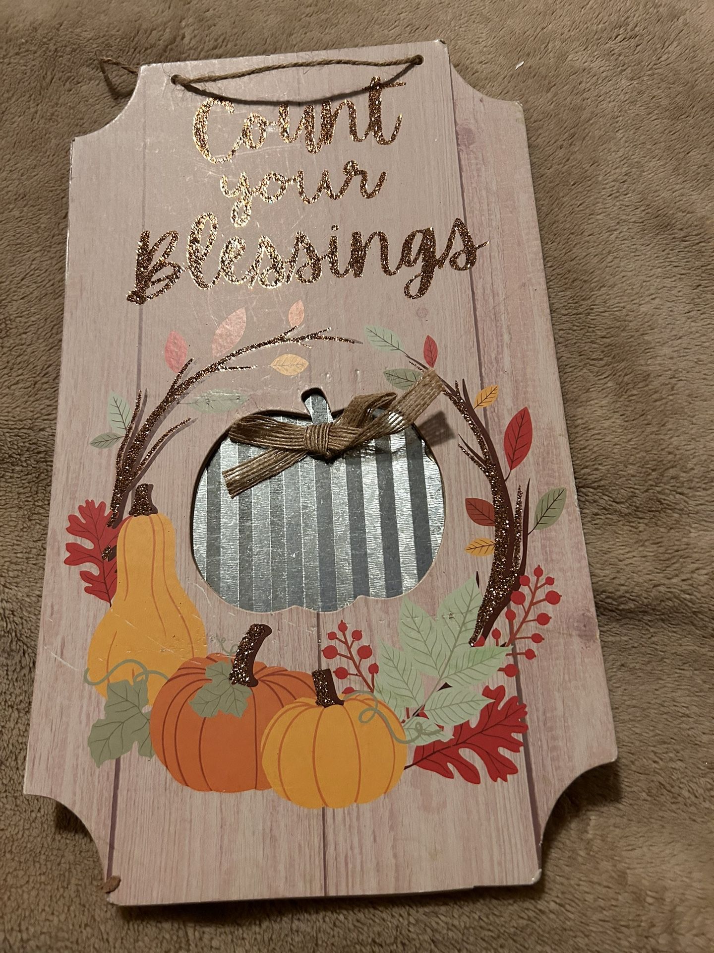 “Count Your Blessings” Fall Decor