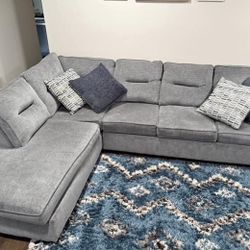 Gray Bobs Furniture Sleeper Sofa 