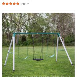 Backyard Discovery Little Brutus Heavy-Duty Metal A-Frame Swing Set 大大大大*(46)Backyard Discovery Little Brutus Heavy-Duty Metal A-Frame Swing Set 大大大大*