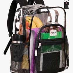 Clear Backpack With Lock