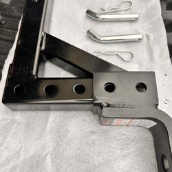 8-Position Adjustable Trailer Hitch Ball Mount Fits 2 Inch Receiver with 5/8" Pin Lock 6000 lbs 