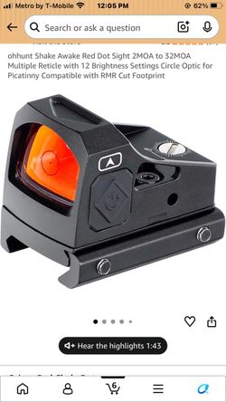 Red dot ohhunt shake red dot 2pm a to 32moa