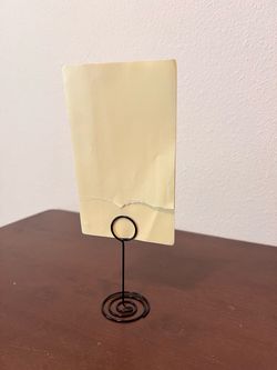 Black Wire Photo Card Holder Stand