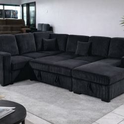 New!! 📦 In Box Sleeper Sectional w/ Storage + USB 