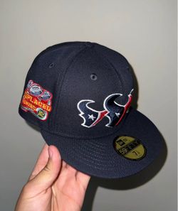 John Geiger New Era Houston Texans Misplaced Series NFL Fitted Hat Navy