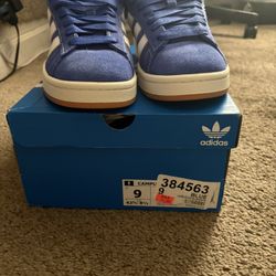 Adidas Campus Blue/White Size 9