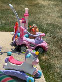 Toddler high chair ride on toys and sand turtle