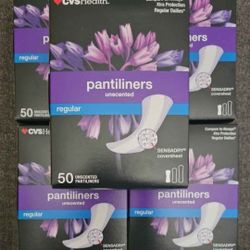(5) CVS 50ct Regular Pantyliners