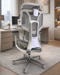 Desk Chair Ergonomic Hbada E3 pro Adjustable Lumbar Support Armrest Footrest Mesh Office Chair