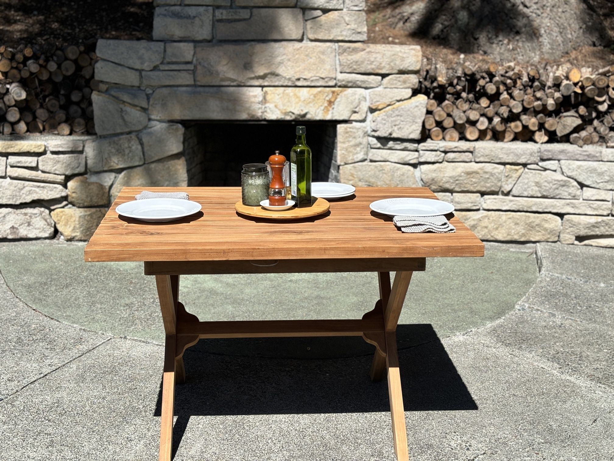 Teak Wood Patio Dining Table (new)