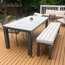 Patio Table And Bench - FREE!