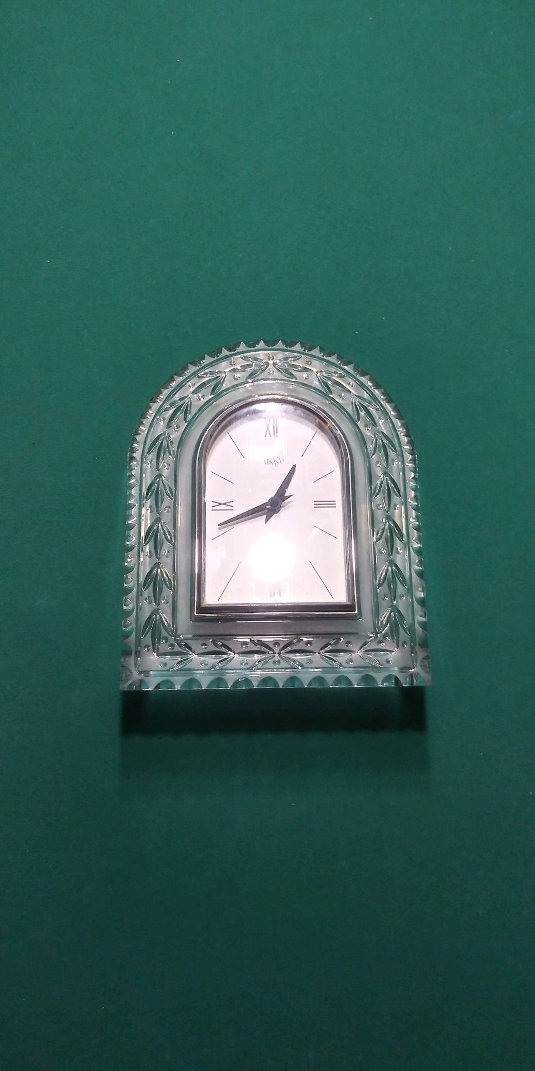 Mikasa Crystal Mantel Clock