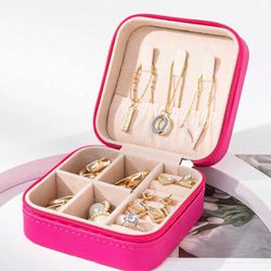 Hot Pink Travel Jewelry Box