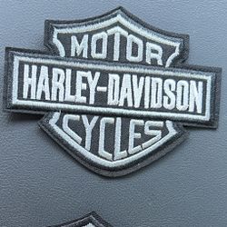 Small + Large Harley Patches Set Of 2 