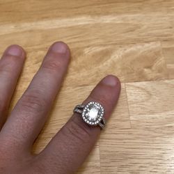 Elegant Moissanite Engagement Ring