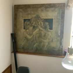 faux Marble Art Work Painting 