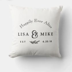 Wedding / Couple / Pillow / Cushion Cover / Wedding Gift 
