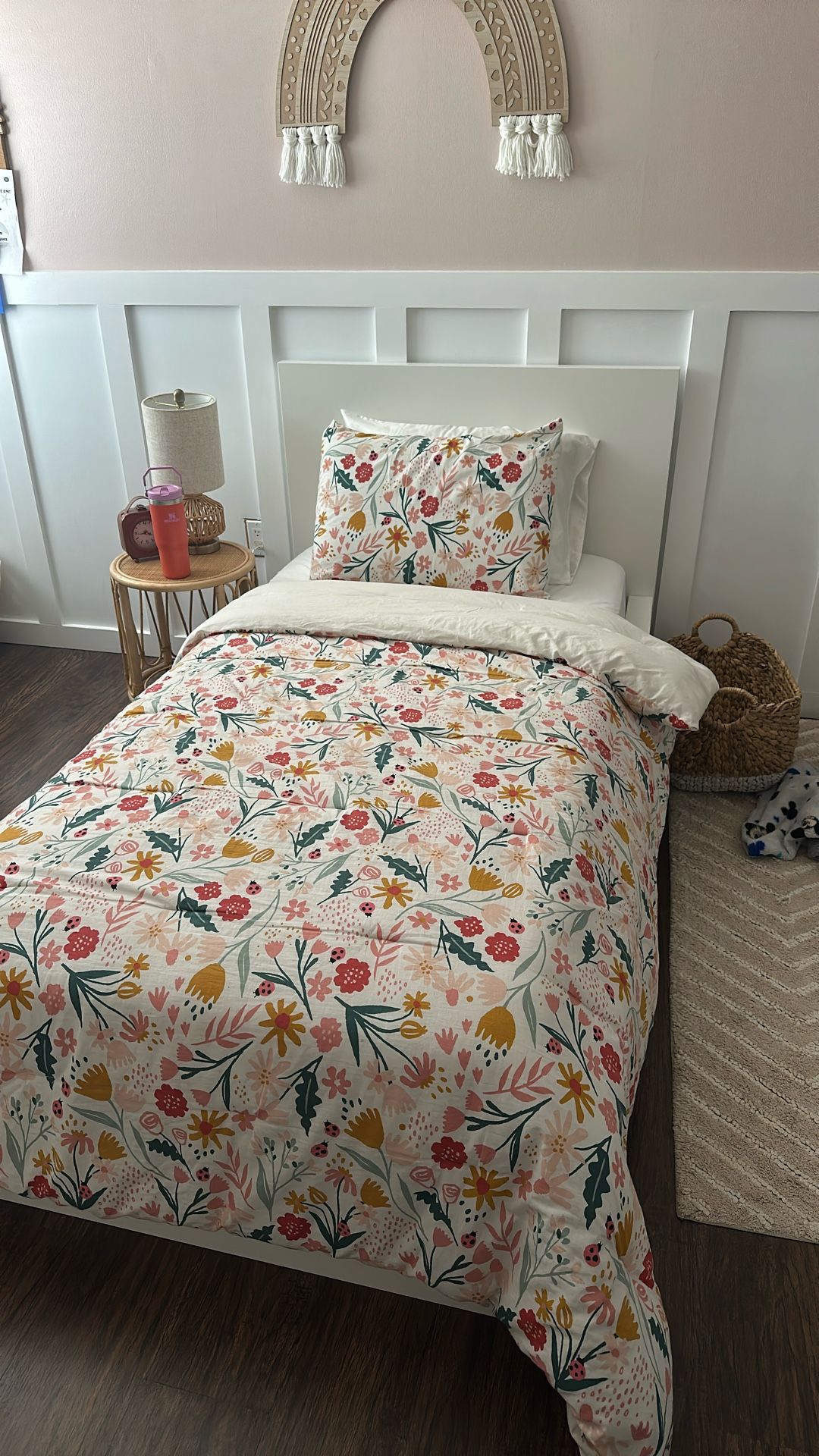Bed Frame, Mattress And Comforter