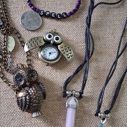 Owl Pocket Watch Jewelry Locket Bracelet