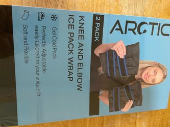 NEW Two Pack- Knee and Elbow Ice Pack Wrap, Reusable Gel Ice Pack, Arm Ice Sleeve, Knee Pain Relief