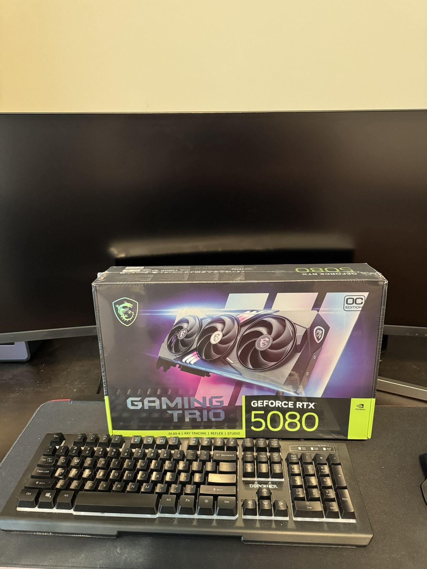 NVIDIA RTX 5080 MSI GAMING TRIO OC 16GB GDDR7 Graphics Card G5080-16GTC Geforce PC