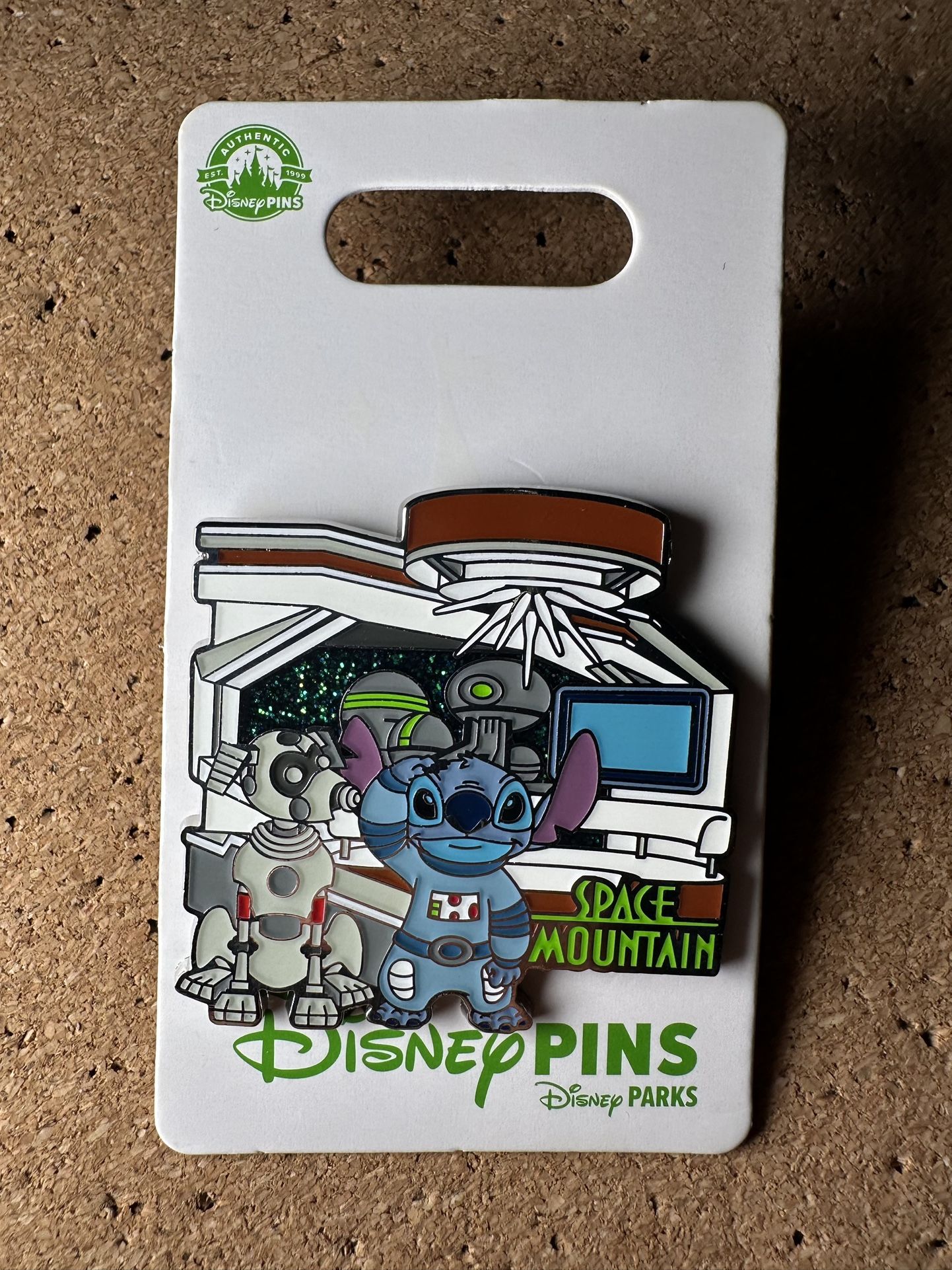 Stitch and Robot Dog Space Mountain RYCA1 Disney Pin 156232