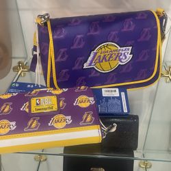 Lakers Loungefly Collectible Hand Bag And Wallets