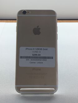 iPhone 6 128GB Gold UNLOCKED