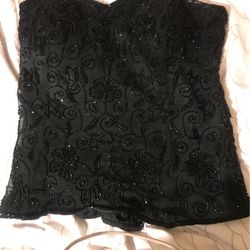 Corset Bordado De Chaquira Sise L 