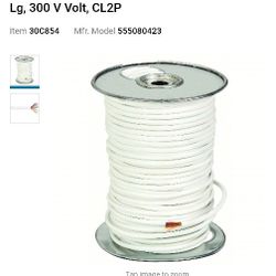 SOUTHWIRE Thermostat Wire: 18 AWG Conductor Size, 8 Conductors, 250 ft Overall Lg, 300 V Volt, CL2P