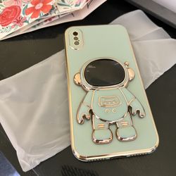 New Astronaut Stand Holder Case For iPhone-X-XS