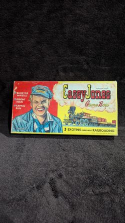 Vintage 1959 Casey Jones Game Box – Saalfield #4510 – Rare Mid-Century Toy