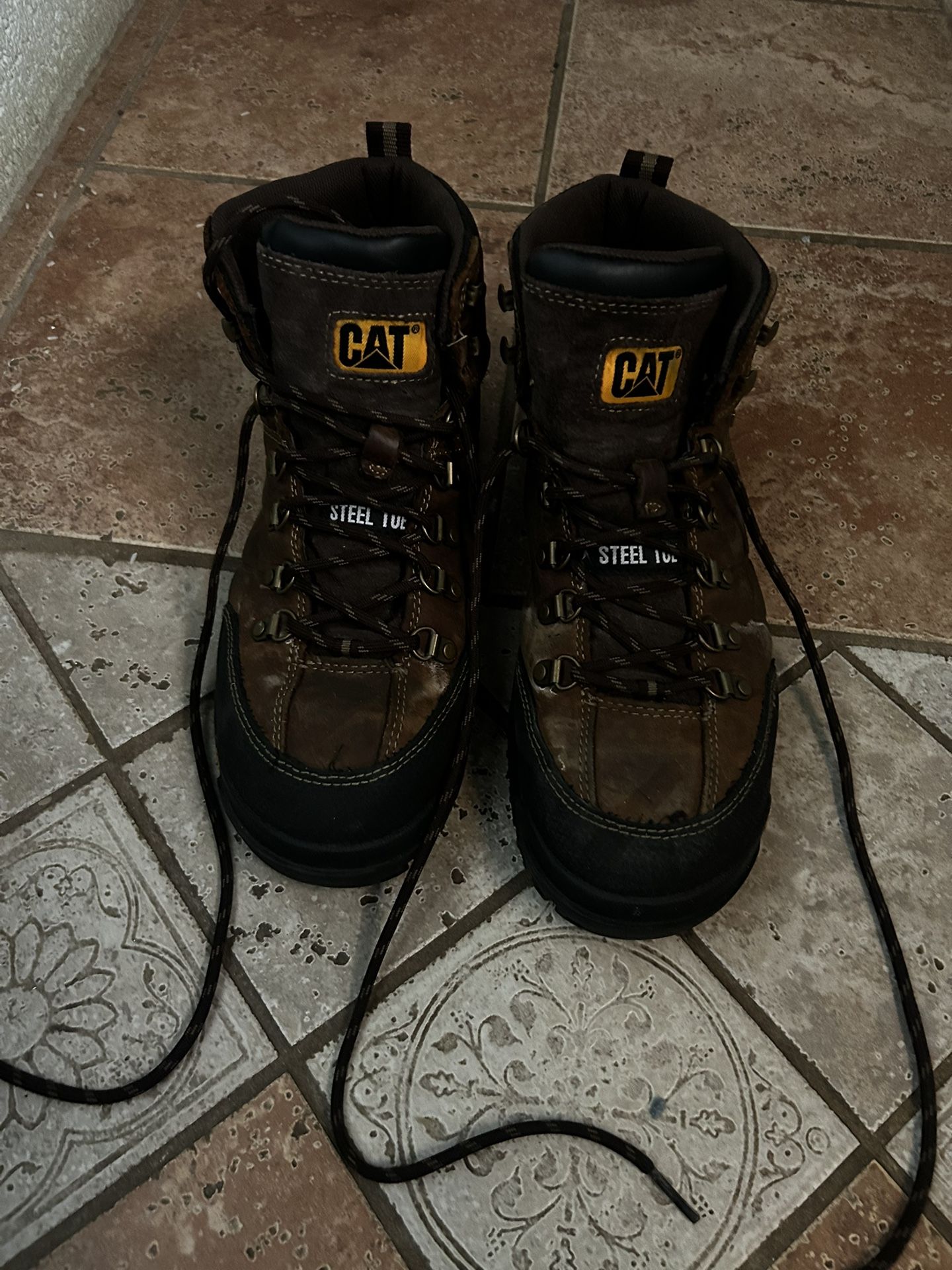 Mens steel toe work boots