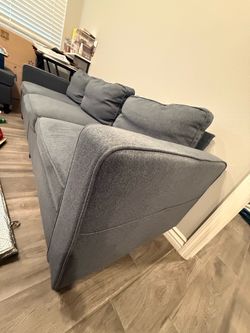 Coach with ottoman