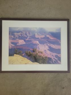 Grand Canyon picture in frame